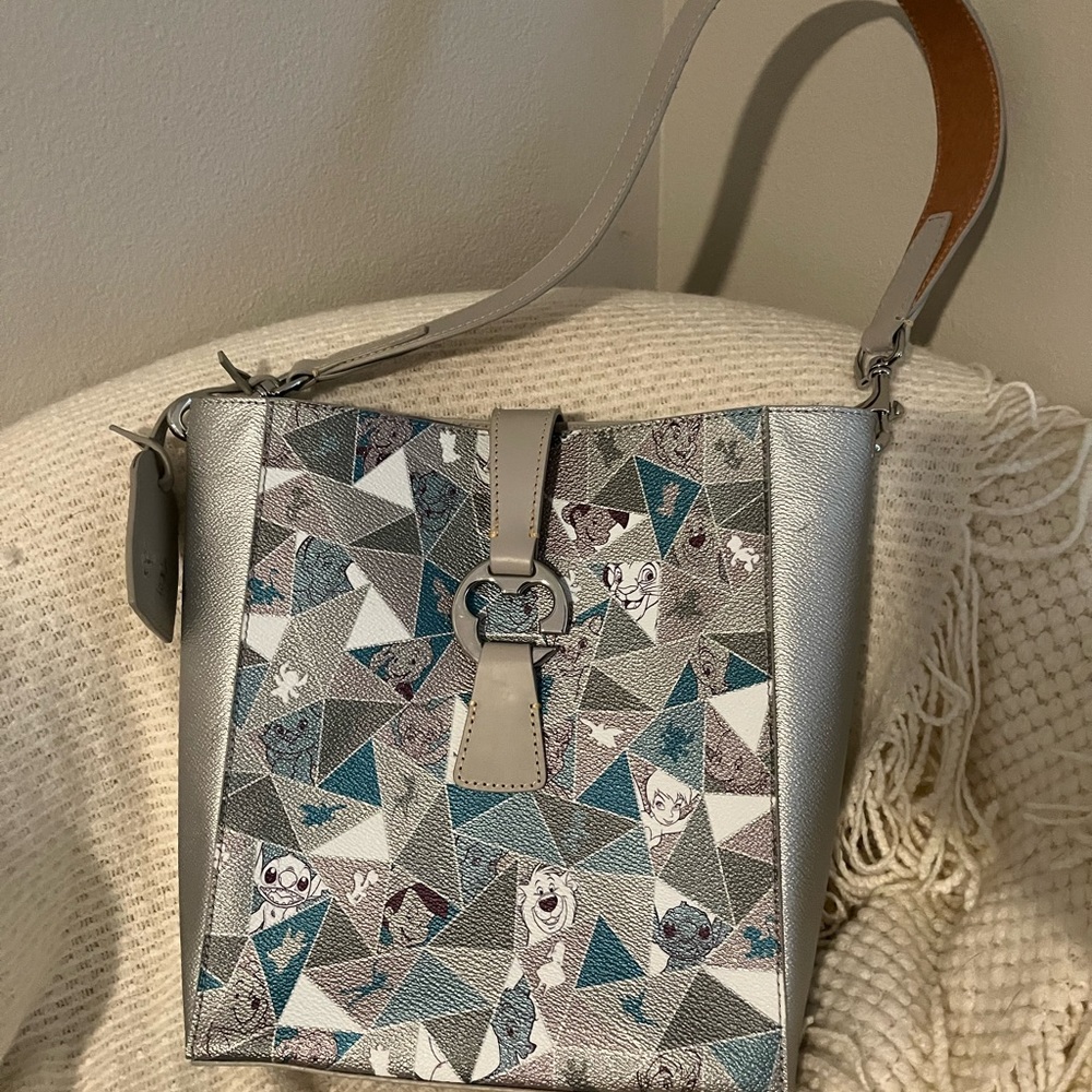 Dooney and Bourke Disney 100th Anniversary Bucket Purse with Mickey Latch